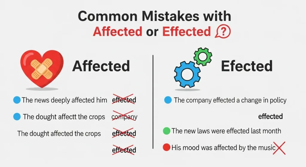 Common Mistakes with Affected or Effected