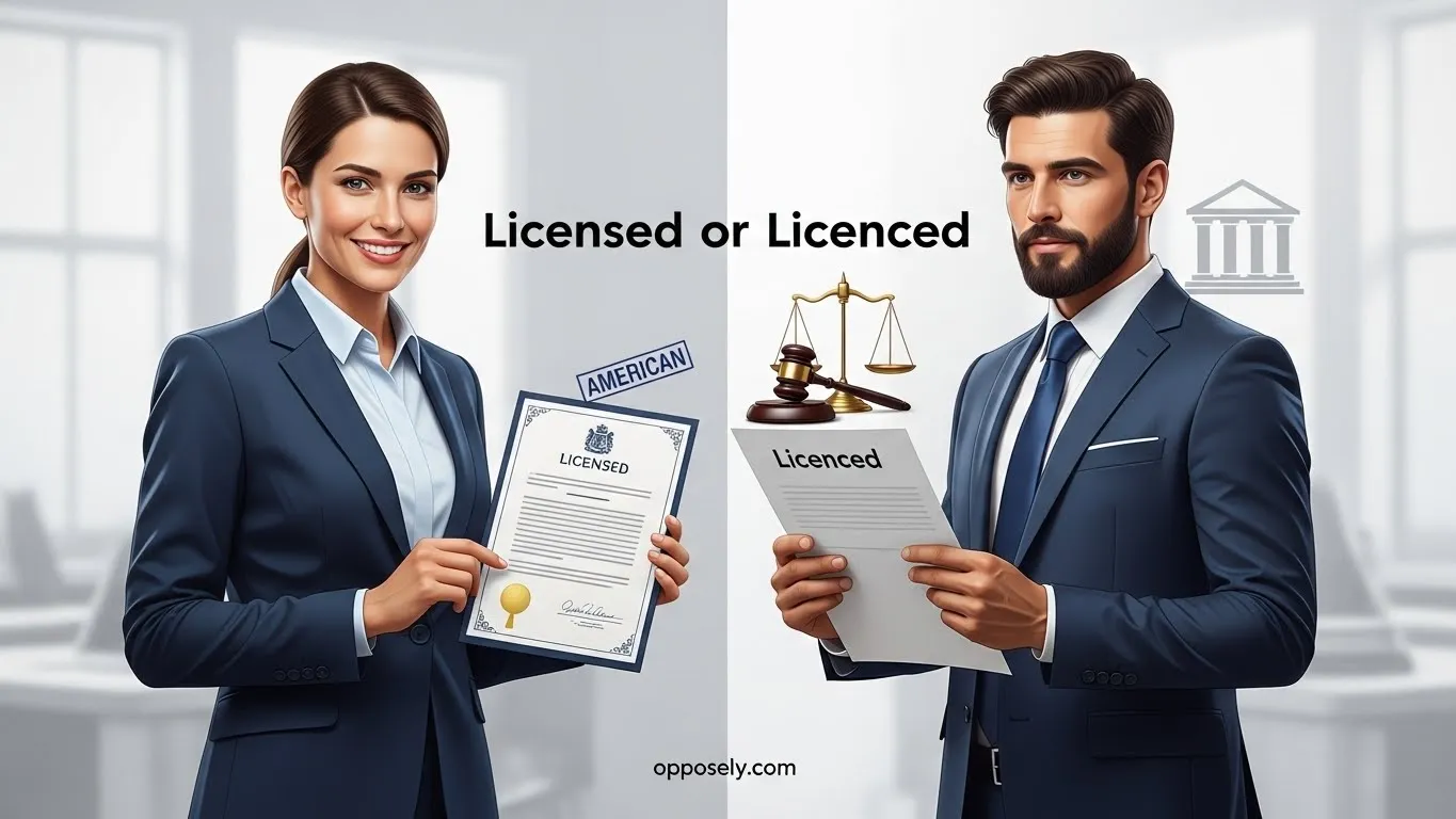 Licensed or Licenced