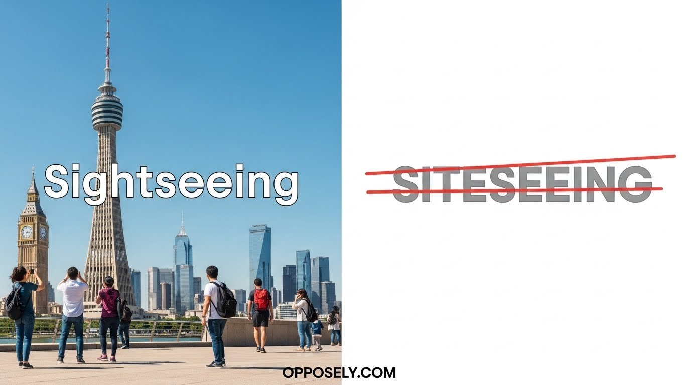 Sightseeing or Siteseeing