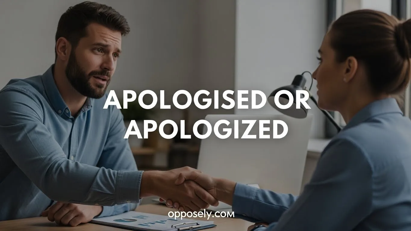 Apologised or Apologized