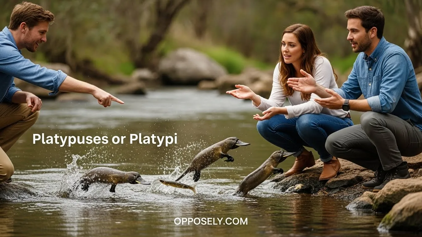 Platypuses or Platypi